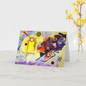 Yellow Red Blue Kandinsky Abstract Painting Karte (Gelbe Blume)