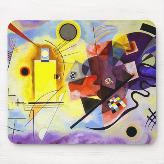 Yellow Red Blue von Vassily Kandinsky Mousepad (Vorne)