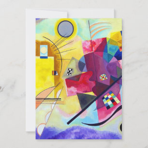 Yellow Red Blue Wassily Kandinsky Einladung