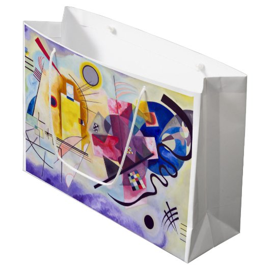 Yellow Red Blue, Wassily Kandinsky Große Geschenktüte (Vorderseite Schrägansicht)