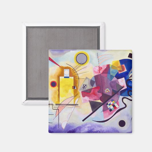 Yellow Red Blue, Wassily Kandinsky Magnet (Vorderseite/Rückseite)