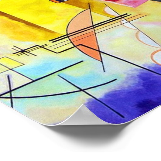 Yellow Red Blue Wassily Kandinsky Poster (Ecke)