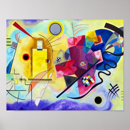 Yellow Red Blue Wassily Kandinsky Poster (Vorne)