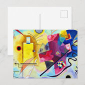 Yellow Red Blue Wassily Kandinsky Postkarte (Vorne/Hinten)