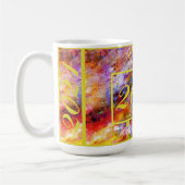 Yellow Red Gold Blue Pink 2021 Kaffeetasse (Links)