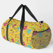 Yellow Red Green Blue Emoji Duffle Bag (Rechte Ecke)