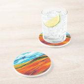 Yellow Red Hills Getränkeuntersetzer (Seite)