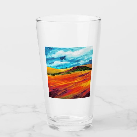 Yellow Red Hills Glas (Vorderseite)