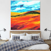 Yellow Red Hills Leinwanddruck (Insitu (Schlafzimmer))