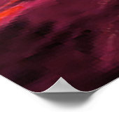 Yellow Red Hills Poster (Ecke)