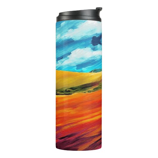 Yellow Red Hills Thermosbecher (Nach links gedreht)