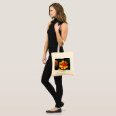 Yellow Red Marigolds Leinwand Tasche (Vorderseite (Model))