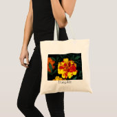 Yellow Red Marigolds Leinwand Tasche (Vorderseite (Produkt))