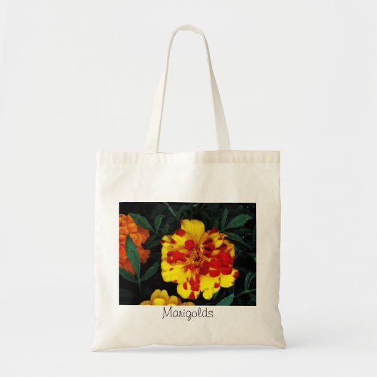 Yellow Red Marigolds Leinwand Tasche (Vorne)