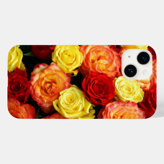 Yellow Red Orange Rose iPhone 14 Fall Case-Mate iPhone Hülle (Rückseite (Horizontal))