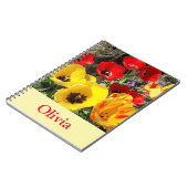 Yellow & Red Tulips SpiralNotebook Notizblock (Linke Seite)