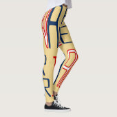 Yellow Red White Blue Black Leggings (Rechts)