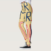 Yellow Red White Blue Black Leggings (Links)