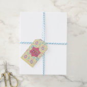 Yellow Retro Gaming Virtual Pet Birthday Geschenkanhänger (Mit Garn)