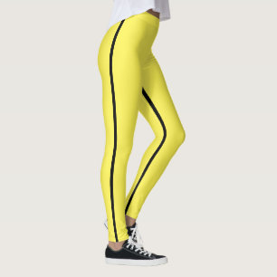 Yellow Revene Black Stripe Halloween-Kostüm Leggings