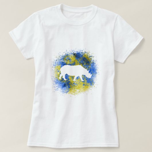 Yellow Rhinoceros T-Shirt (Design vorne)