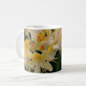 Yellow Rhododendron Blume Kaffee Tasse (Vorderseite Links)