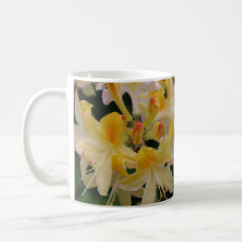 Yellow Rhododendron Blume Kaffee Tasse