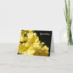 Yellow Rhododendron Grußkarte Dankeskarte