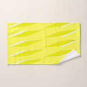 Yellow Rhombus Pattern Badhandtuch Set (Handtuch)