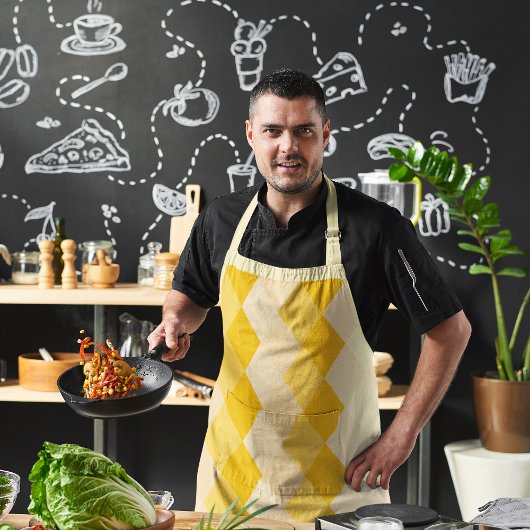 Yellow Rhombus Schürze