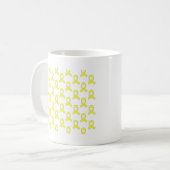 Yellow Ribbon Muster Kaffeetasse (Vorderseite Links)