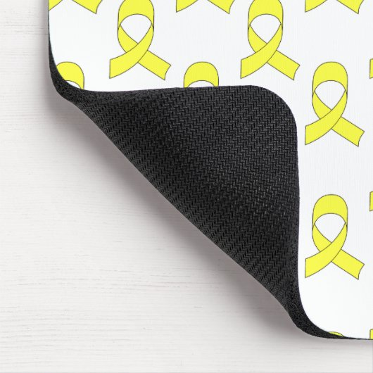 Yellow Ribbon Muster Mousepad (Ecke)