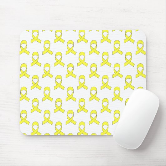Yellow Ribbon Muster Mousepad (Mit Mouse)