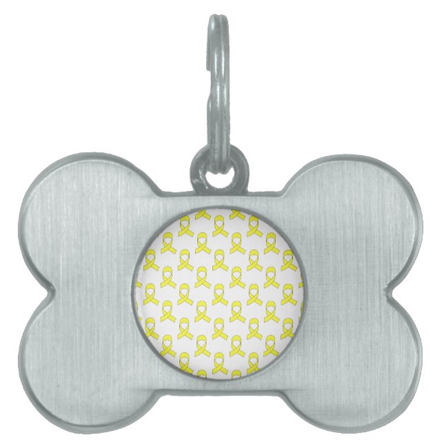 Yellow Ribbon Muster Tiermarke (Vorderseite)