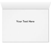 Yellow Ribbon Silver Swans Danke Karte (Innenansicht Horizontal (Unten))