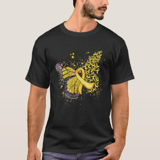 Yellow Ribbon Spina Bifida Awareness Driving Hinte T-Shirt