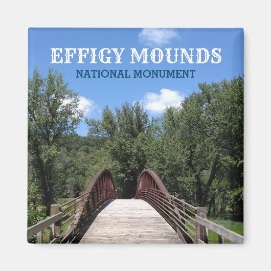 Yellow River Bridge Effigy Mounds, Iowa Magnet (Vorne)