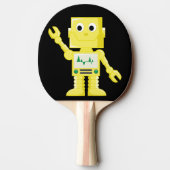 Yellow Robot Tischtennis Schläger (Rückseite)
