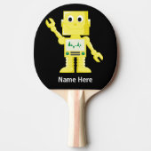 Yellow Robot Tischtennis Schläger (Vorderseite)