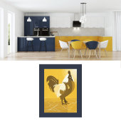 Yellow Rooster Kitchenette Wall Art Poster Print