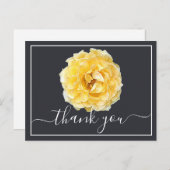 Yellow Rose and Dew Drops Navy Hintergrund Vielen Postkarte (Vorne/Hinten)