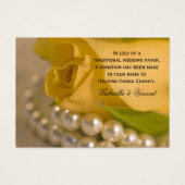 Yellow Rose and Pearls Wedls Wohltätigkeit Fevor C (Vorderseite)