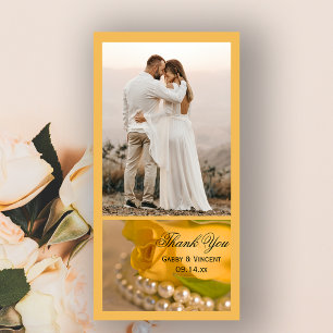 Yellow Rose and White Pearls Wedding Danke