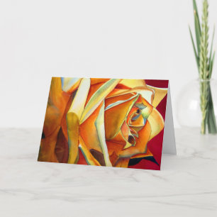 Yellow Rose Art Mother's Day Card mit Gedicht Karte