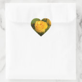 Yellow Rose Beauty Fotografie Herz-Aufkleber (Tasche)