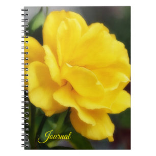 Yellow Rose Blume Art Personal Journal Notizblock