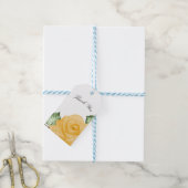 Yellow Rose Brautparty Elegante Wedding Gefallen Geschenkanhänger (Mit Garn)