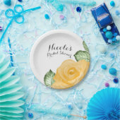 Yellow Rose Brautparty Elegantes Party Hochzeit Pappteller (Party)