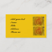 Yellow Rose Business Card Visitenkarte (Rückseite)