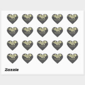 Yellow Rose Chalkboard Wedding Stickers (Blatt)